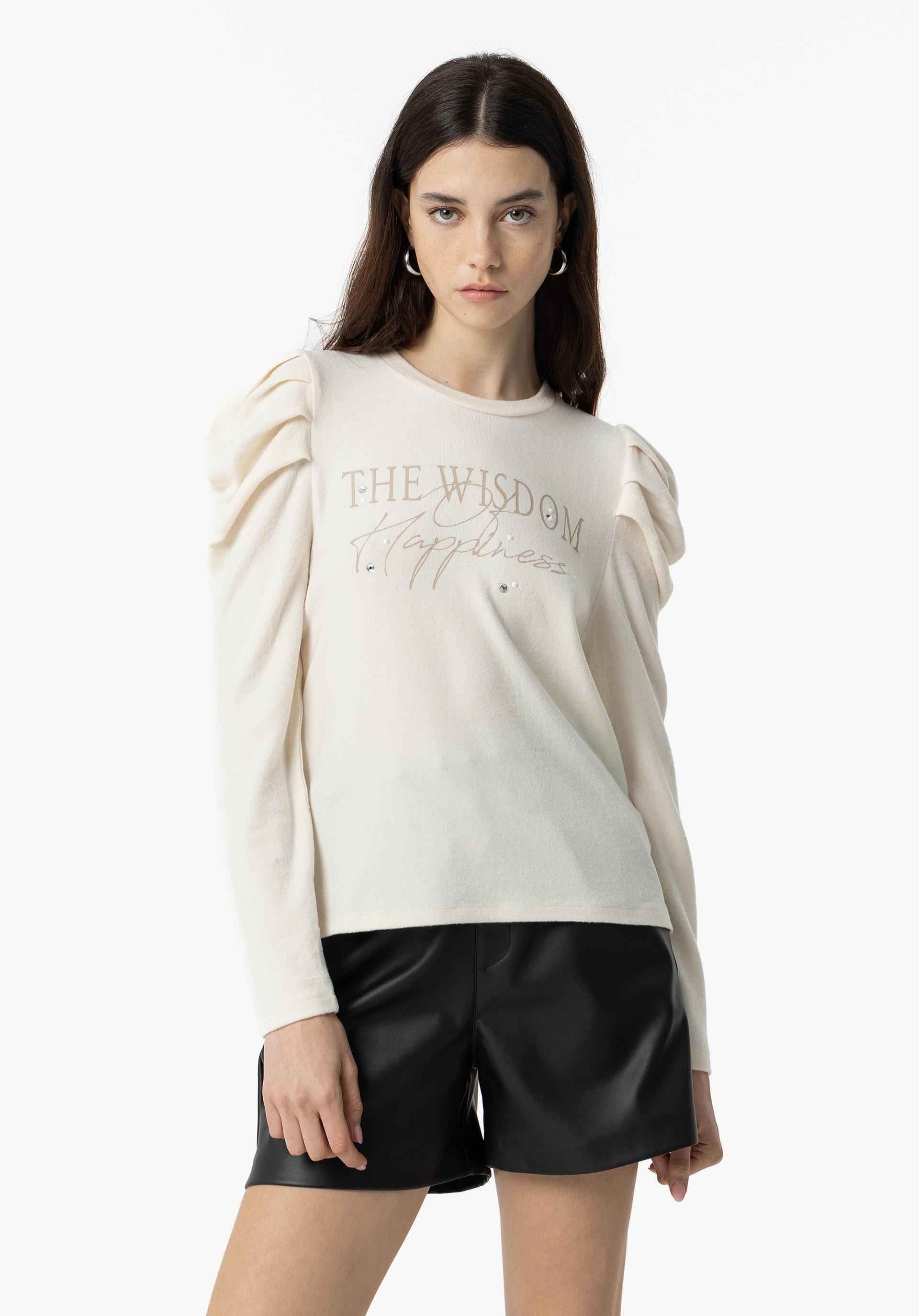 T-shirt Toque Suave com Mensagem