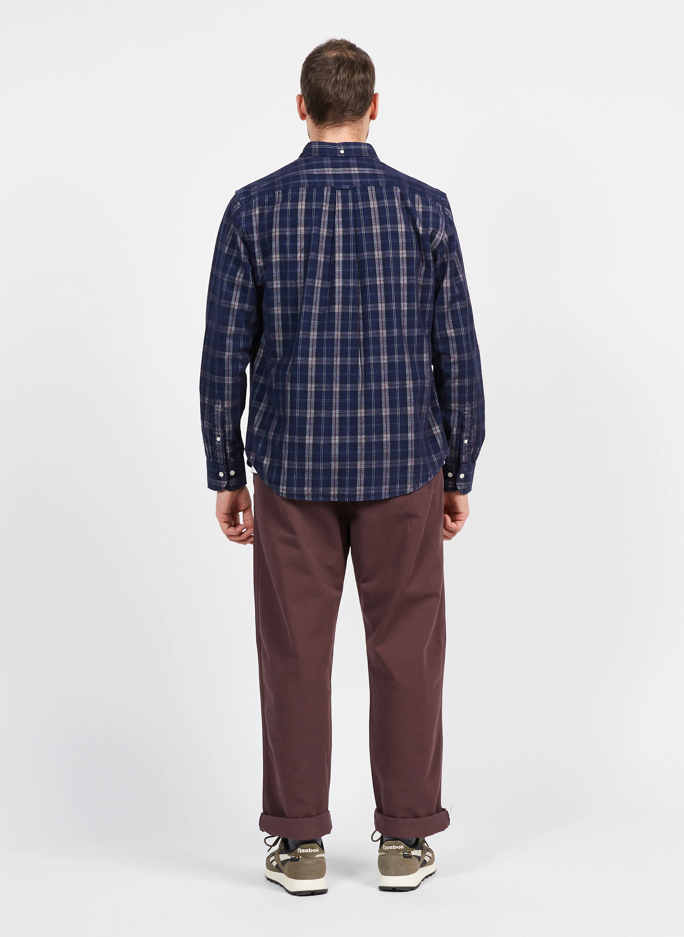 Pantalon droit en coton bio| Violet