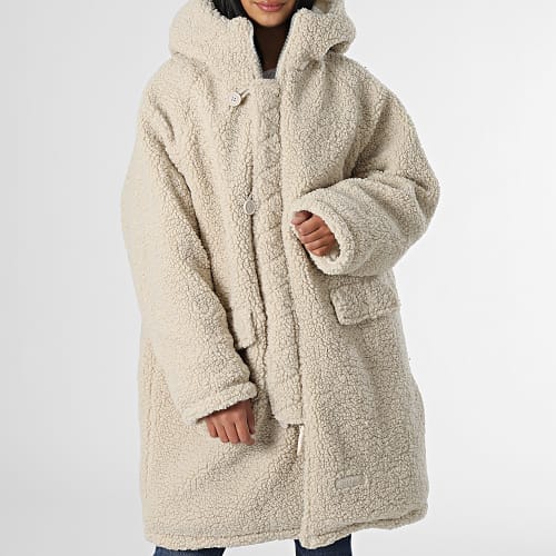 Veste Zippée Capuche Réversible Femme W33470MOW Beige