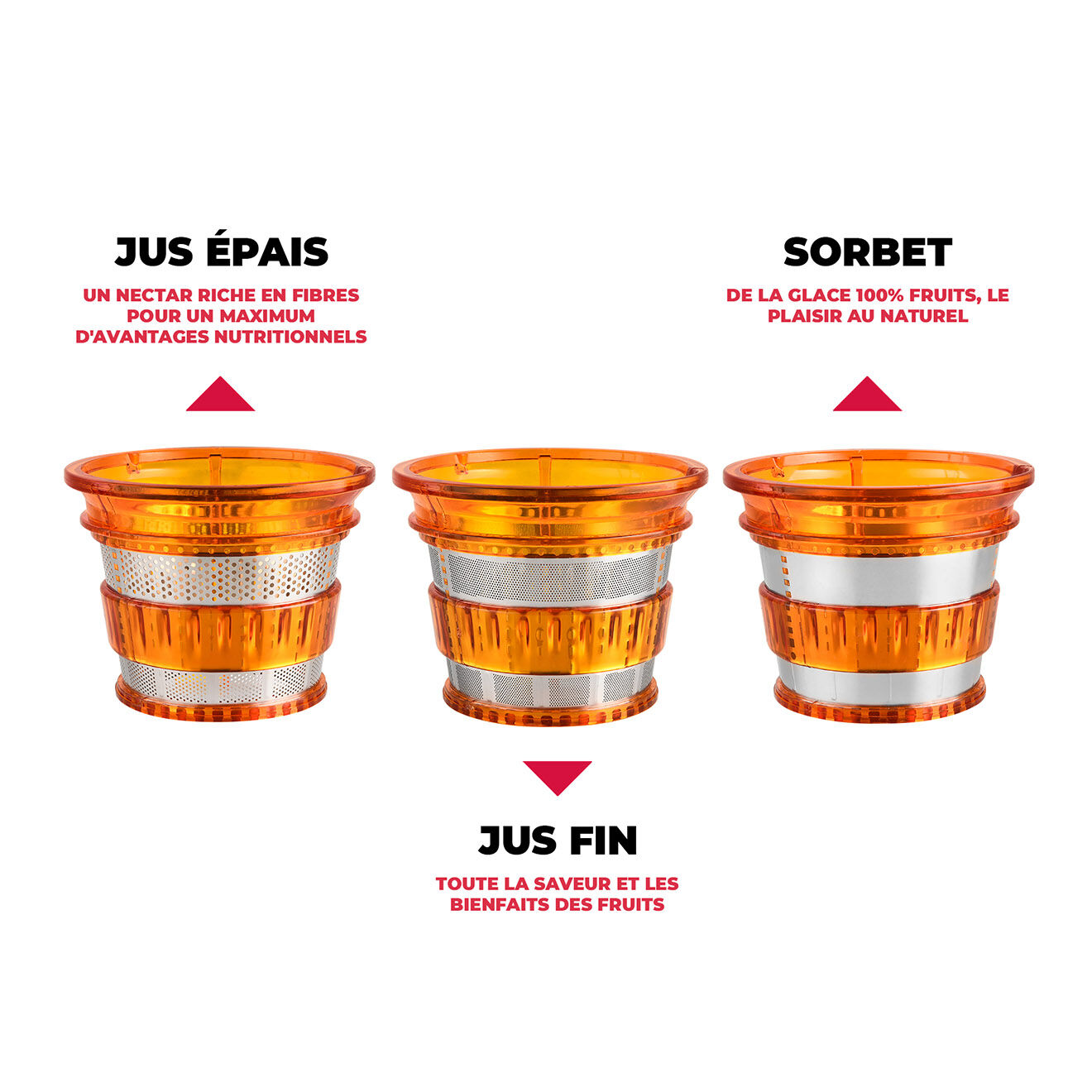 Kitchencook Extracteur à jus rouge