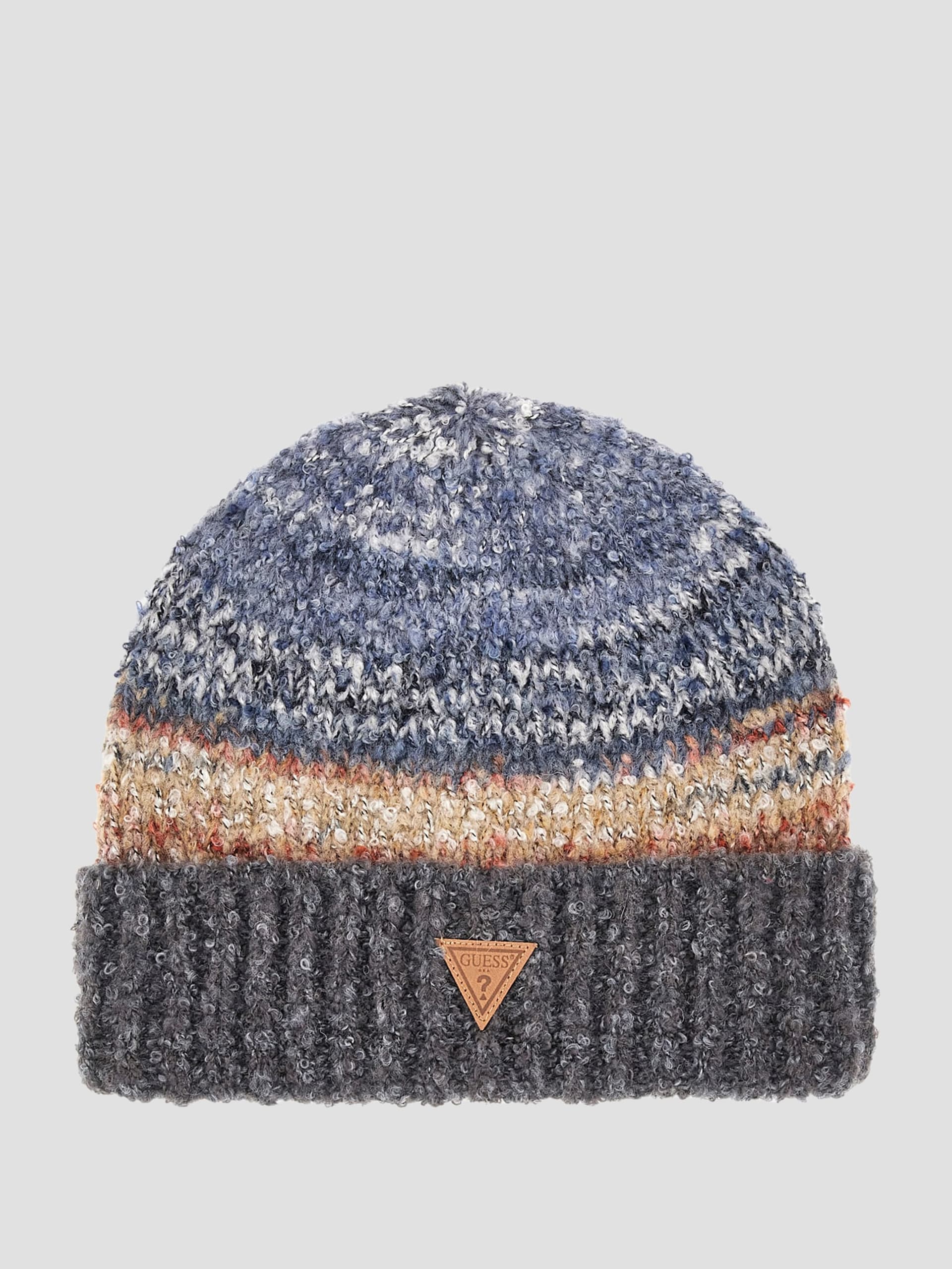 Gorro de lã mesclada com estampa espacial