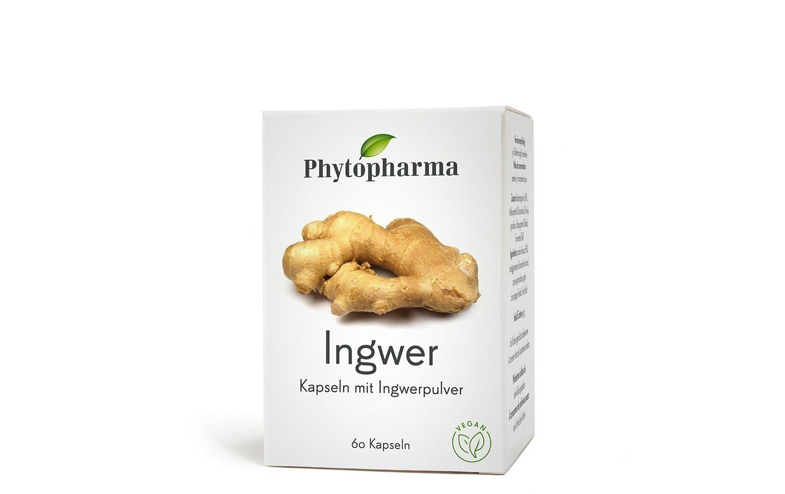 Ingwer 60 KapselnVegane Nahrungsergänzung mit Ingwer