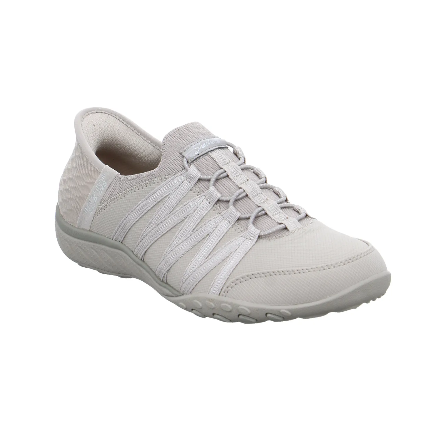 SKECHERS Sneaker Taupe Textil