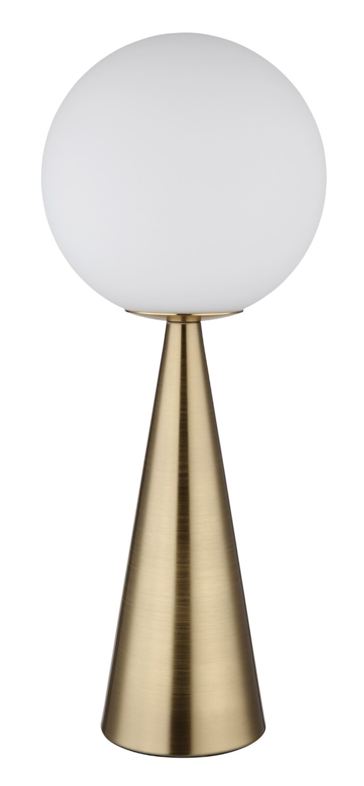 Tischleuchte - Messing matt - opal - 49,5 cm