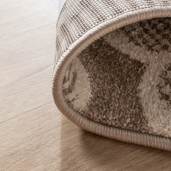 Kinderkamer vloerkleed - Bowie Bloem Taupe