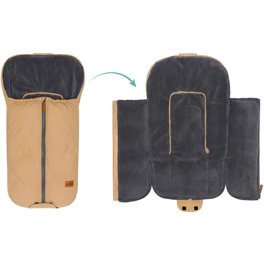 fillikid Winterfußsack Nevado für Babyschale Cappuccino