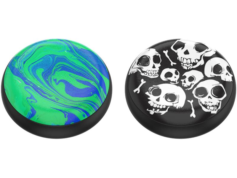 PopSockets Schlüsselanhänger PopPucks Starter Pack Blue Jar Schlüsselring mit Trickmagnet