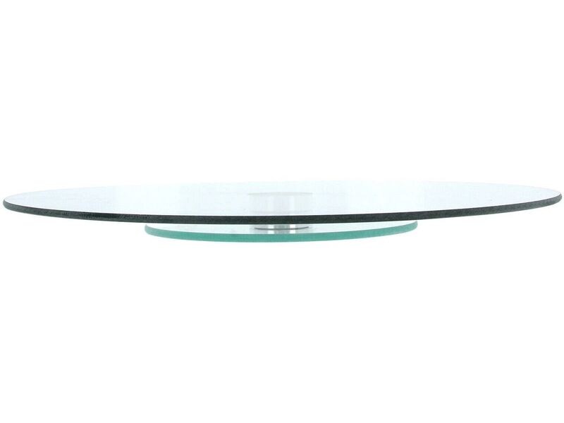 alpina Servierplatte Transparent Drehbare Servierplatte aus Glas