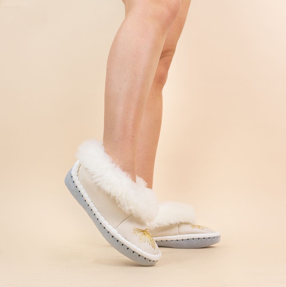 Moonrise dames wollen sloffen Skye beige