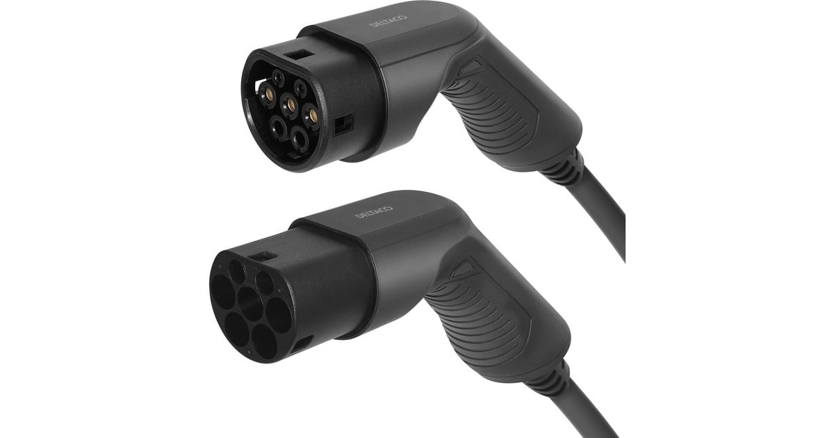 DeltacoEV-3207 e-Charge kabel  (Zwart, 7 meter, 3-fase, 32A, 22KW)