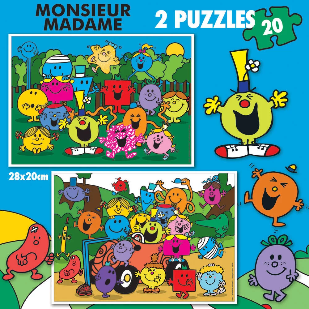 MONSIEUR MADAME -PUZZLE - 2 X 20 PIECES