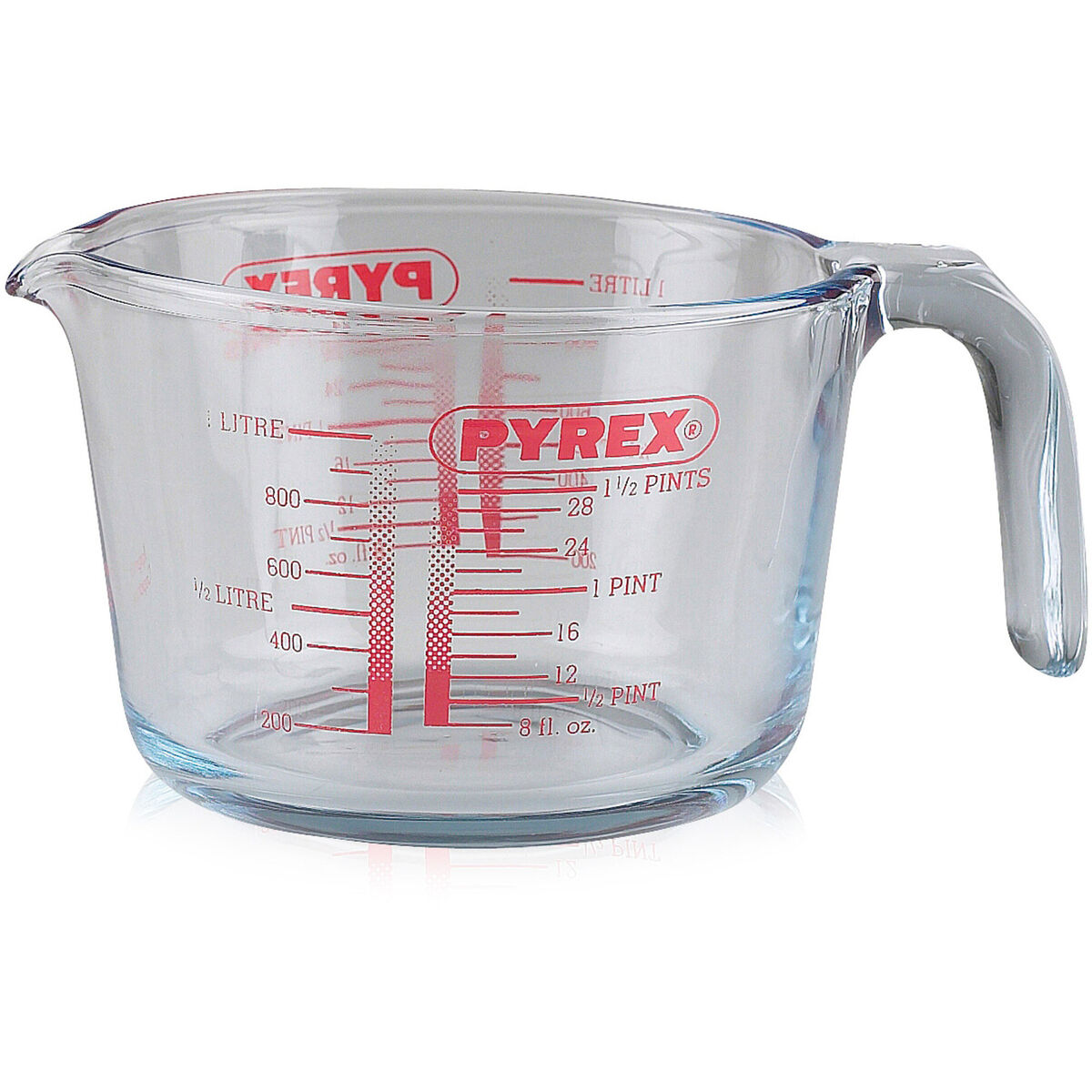 Målebeger i glass 1 liter