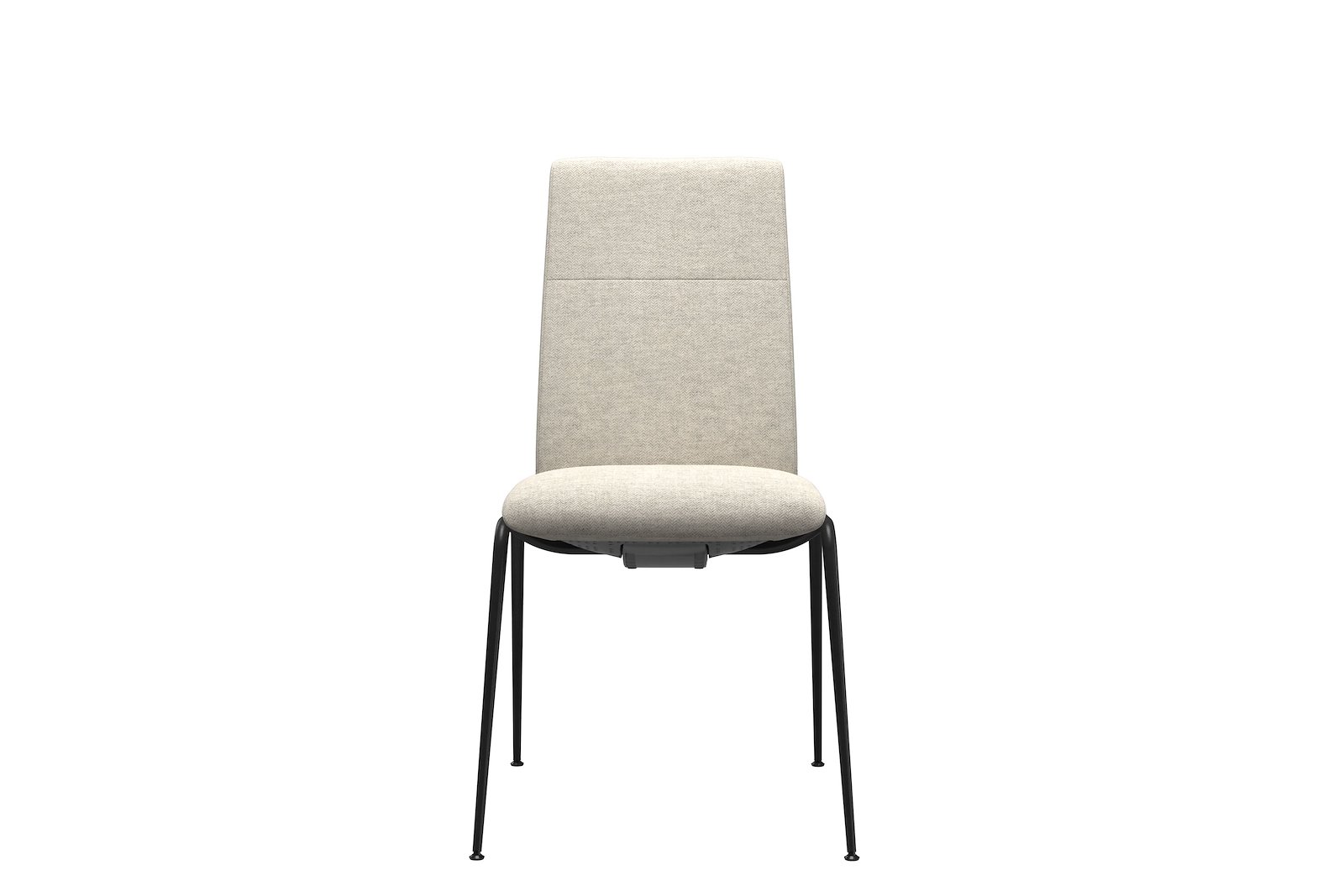 Chilli spisestol Tekstil Peony - Light Beige - Sort