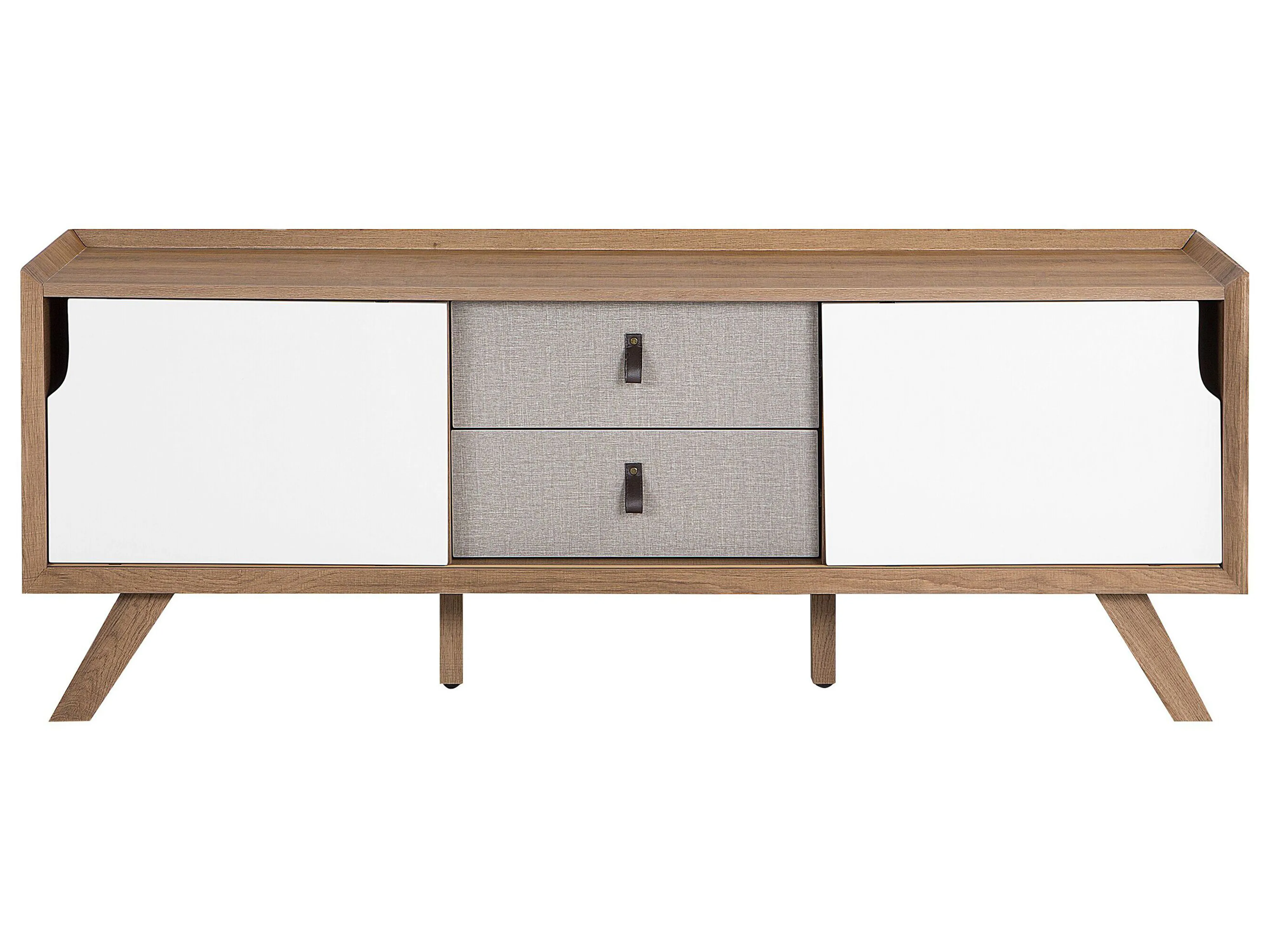 TV-meubel ACTON Bruin/wit