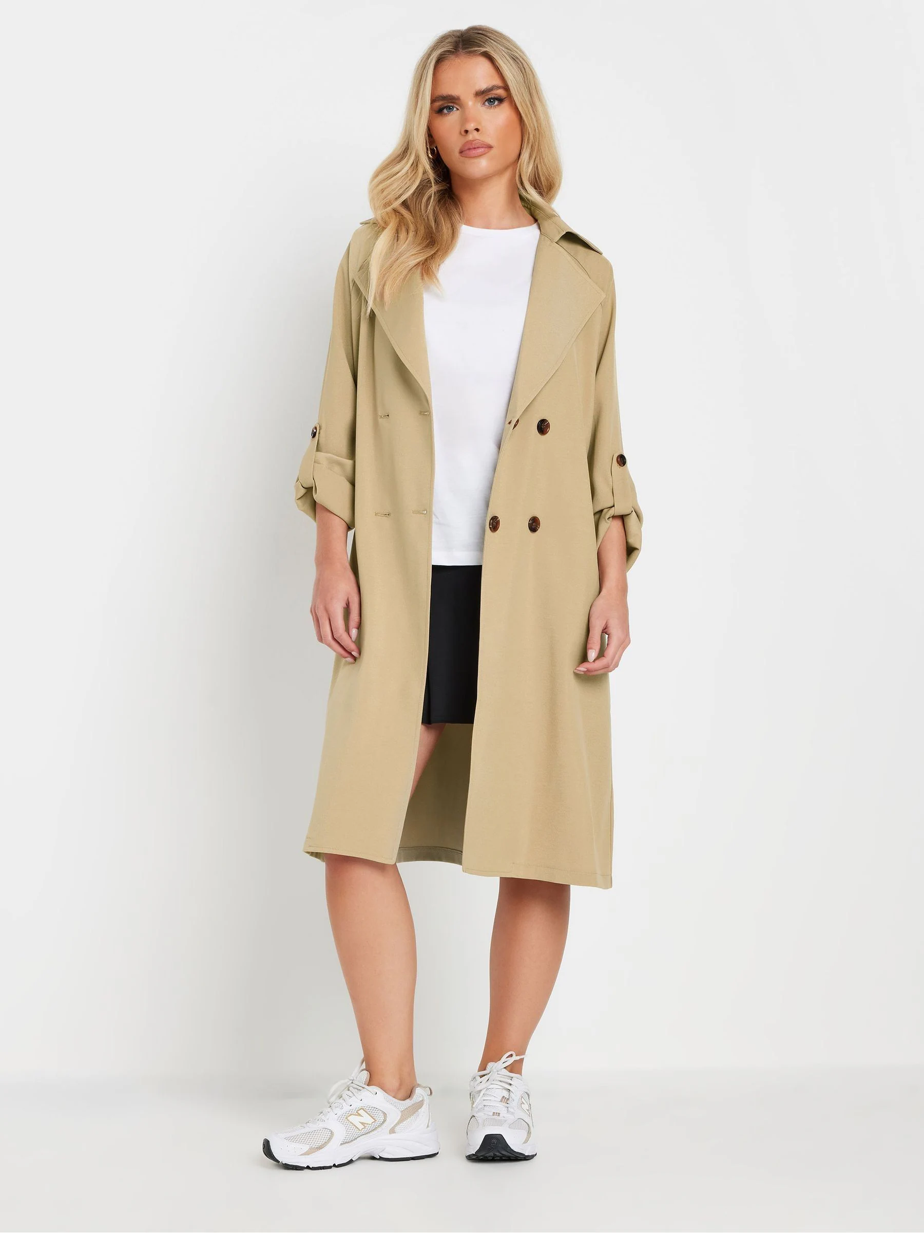 Natuurlijk - PixieGirl Petite Duster Trench Coat