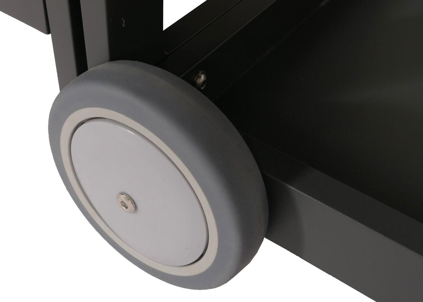 Aluminium Outdoor-Küche 3-teilig MCW-M64, Außenküche Garten Servierwagen Eiskübel Schrank ~ anthrazit, dunkle Holzoptik
