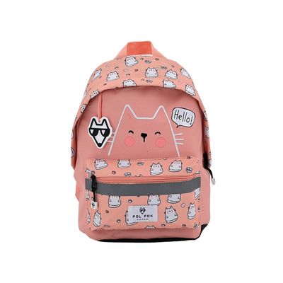 Sac à dos maternelle Hello - 1 compartiment - chat - Pol Fox