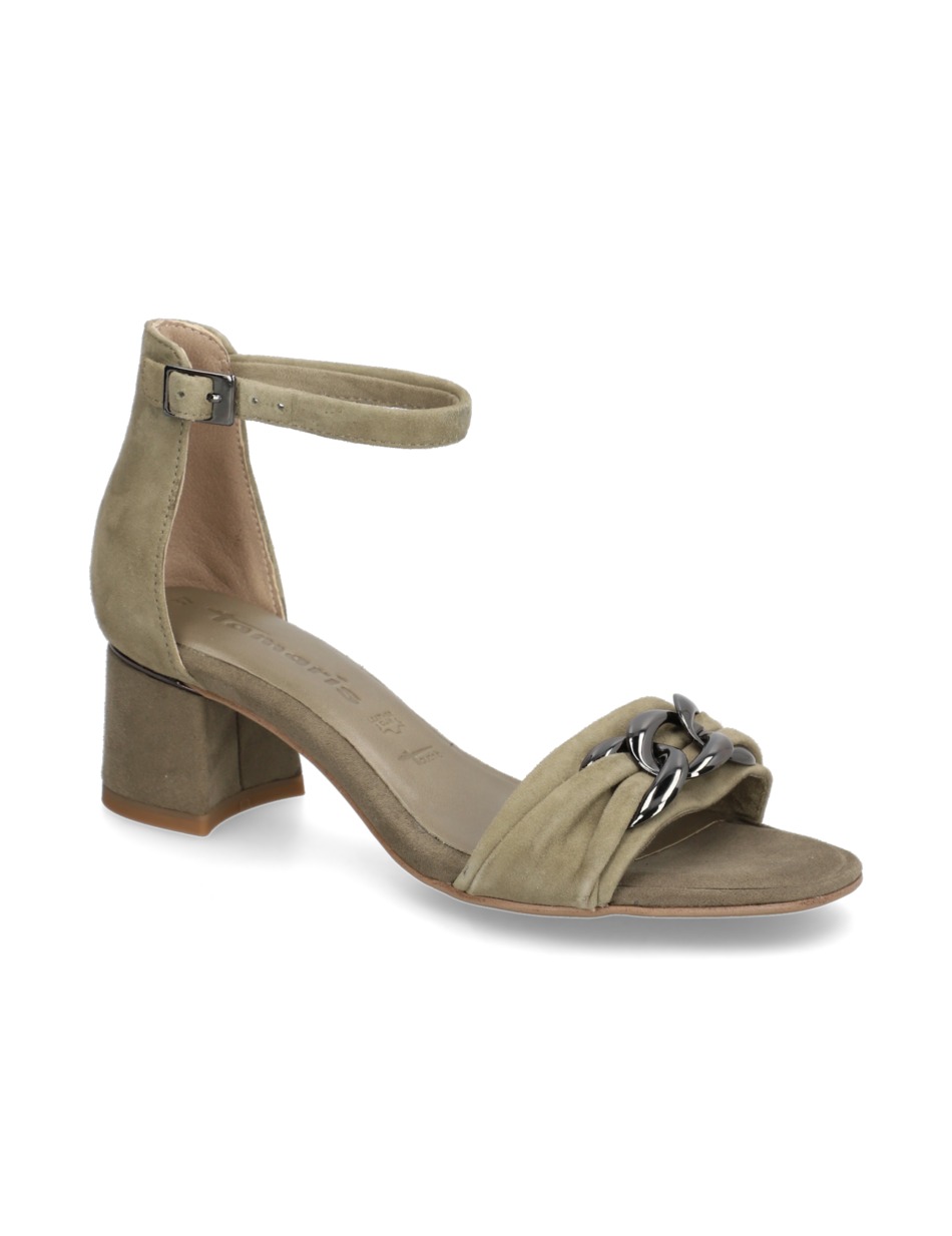 Veloursleder Sandale