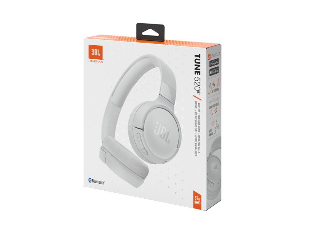 AUSCULTADORES SEM FIO JBL T 520 BT BRANCO