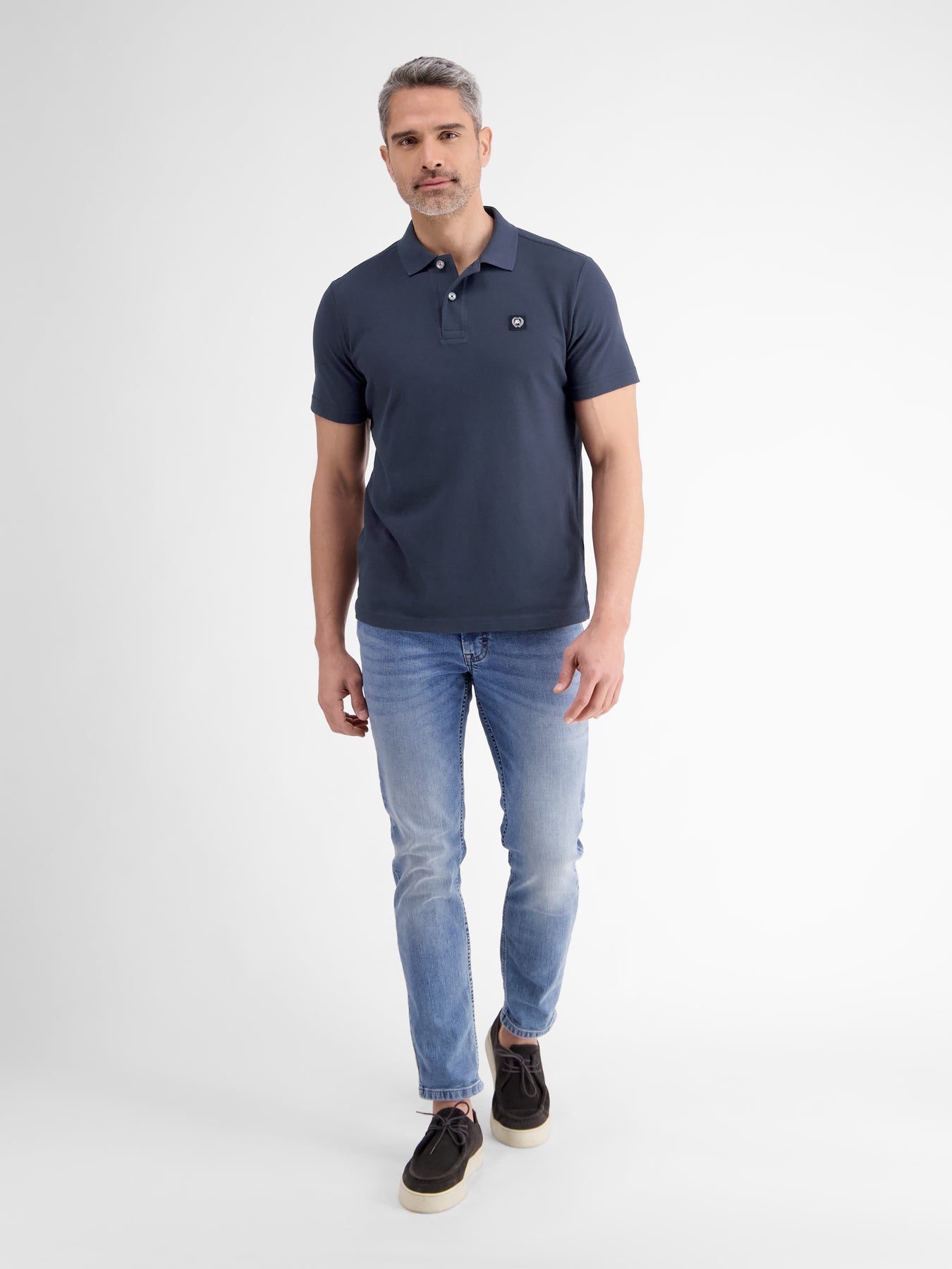 Poloshirt in weicher Waffelpiquéqualität