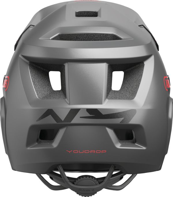 Abus YouDrop FF Junior Fullface Hjelm, Ti Silver