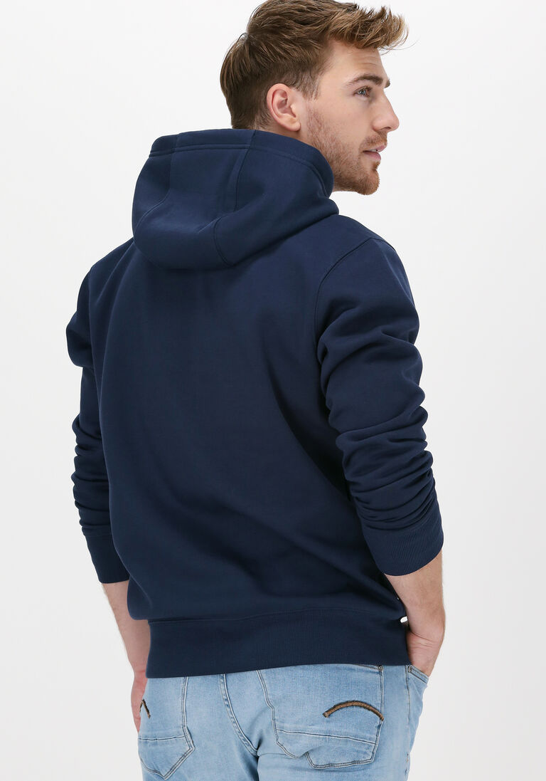 TOMMY JEANS donkerblauwe tommy jeans sweater tjm regular fleece hoodie