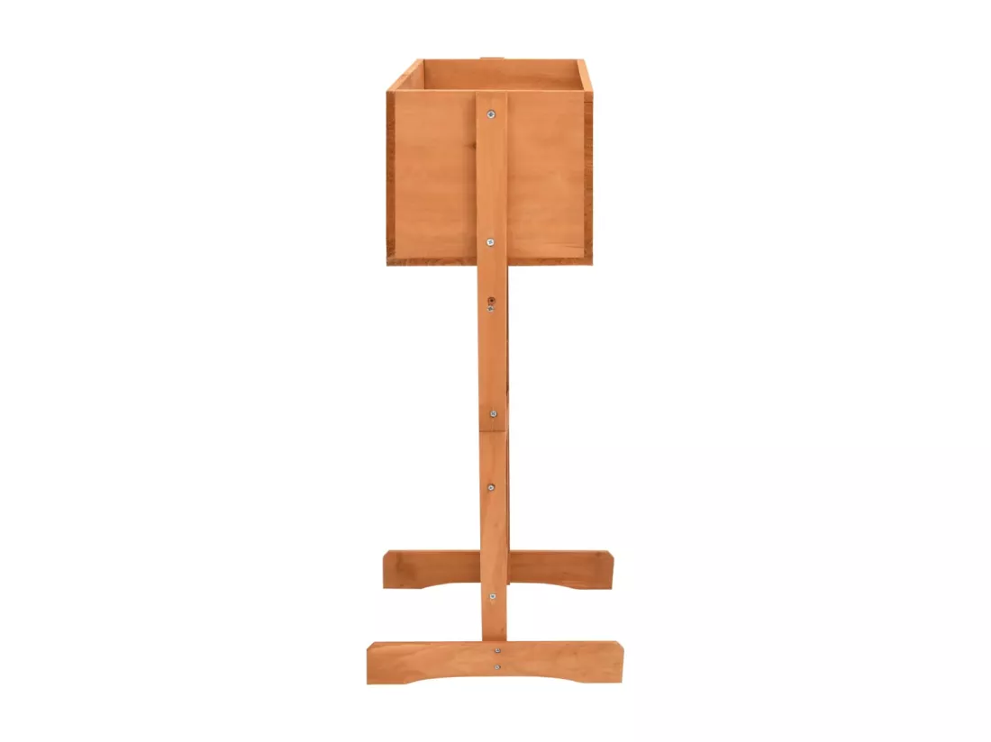 Jardinière à treillis de jardin Orange 45x30x74cm Bois de sapin