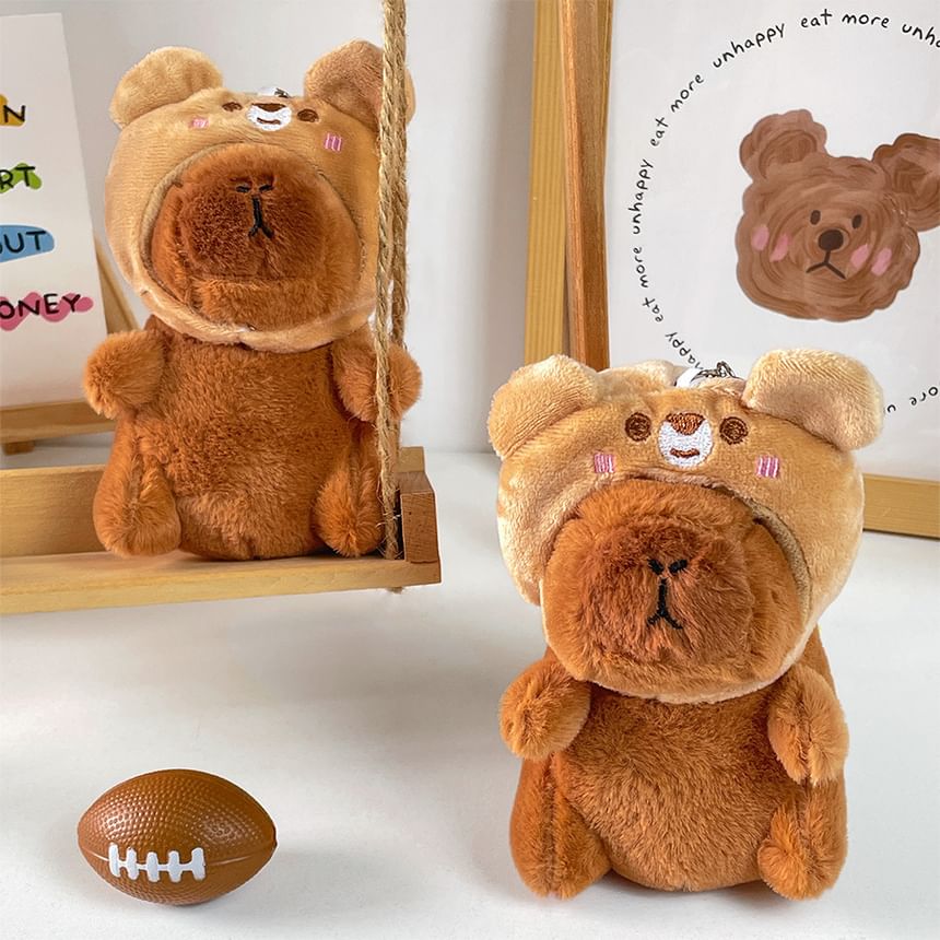 Klasse 302 - Capybara Chenille Tashanger Sleutelhanger