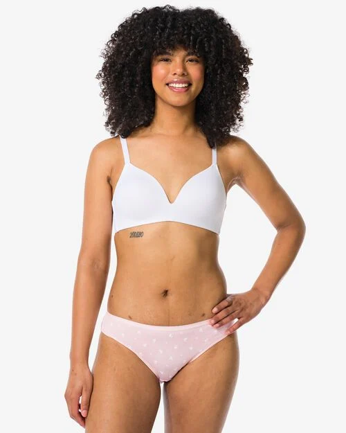2 slips femme coton stretch rose