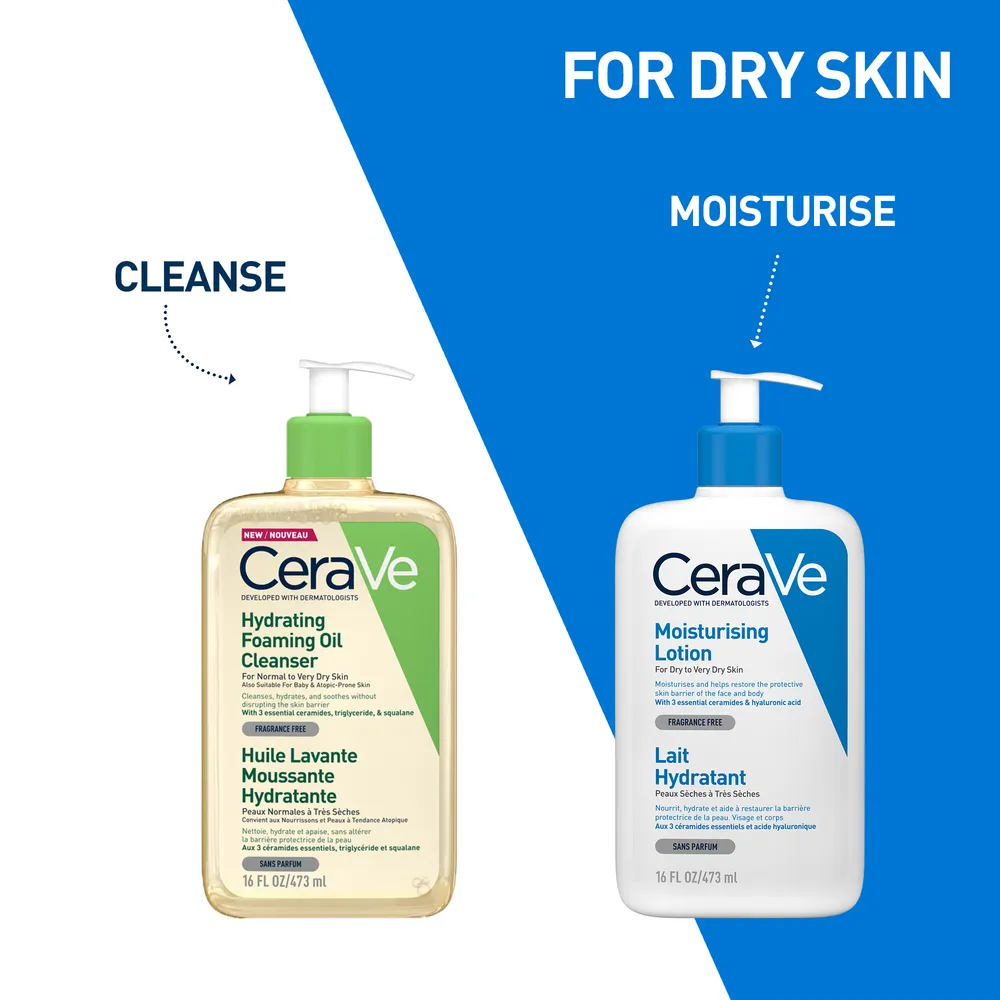 CeraVe Hydrating Foaming Oil Cleanser - 473 ml.
