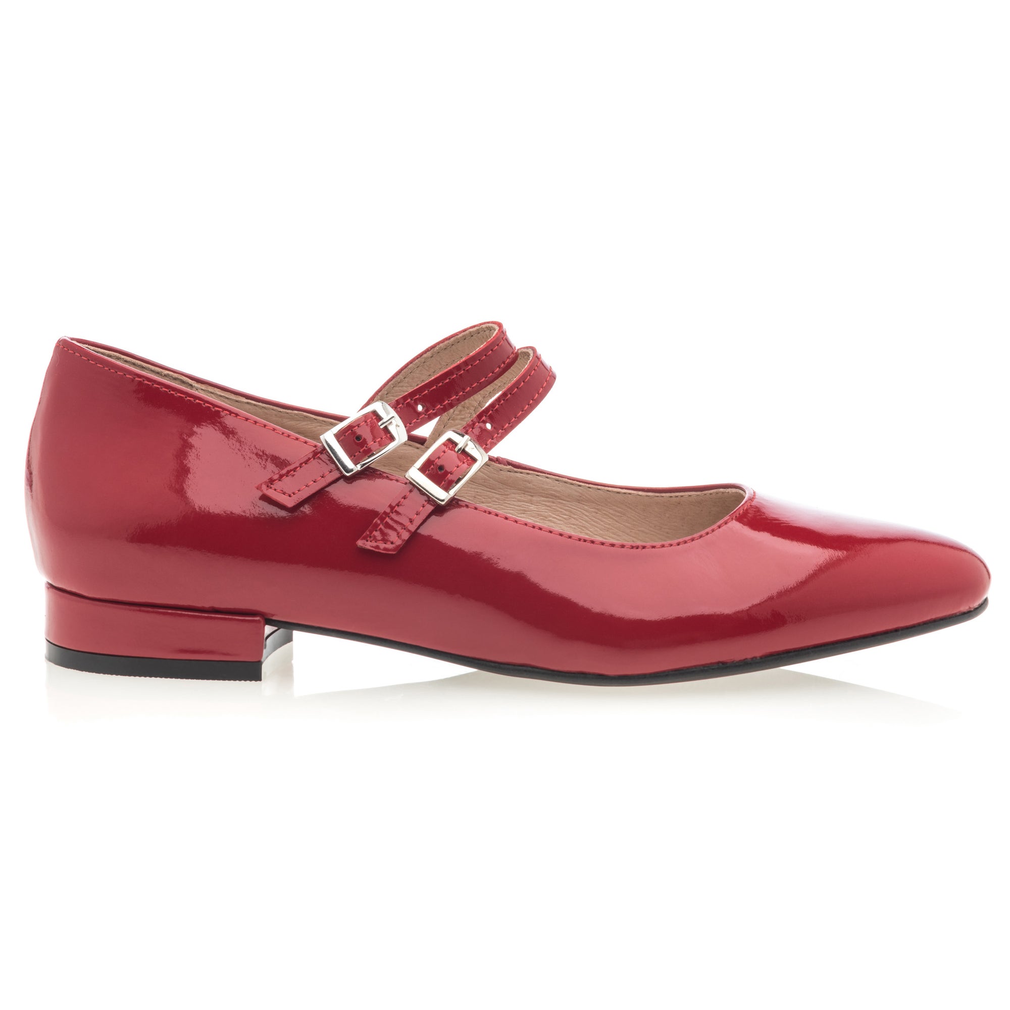 Babies Femme en cuir rouge