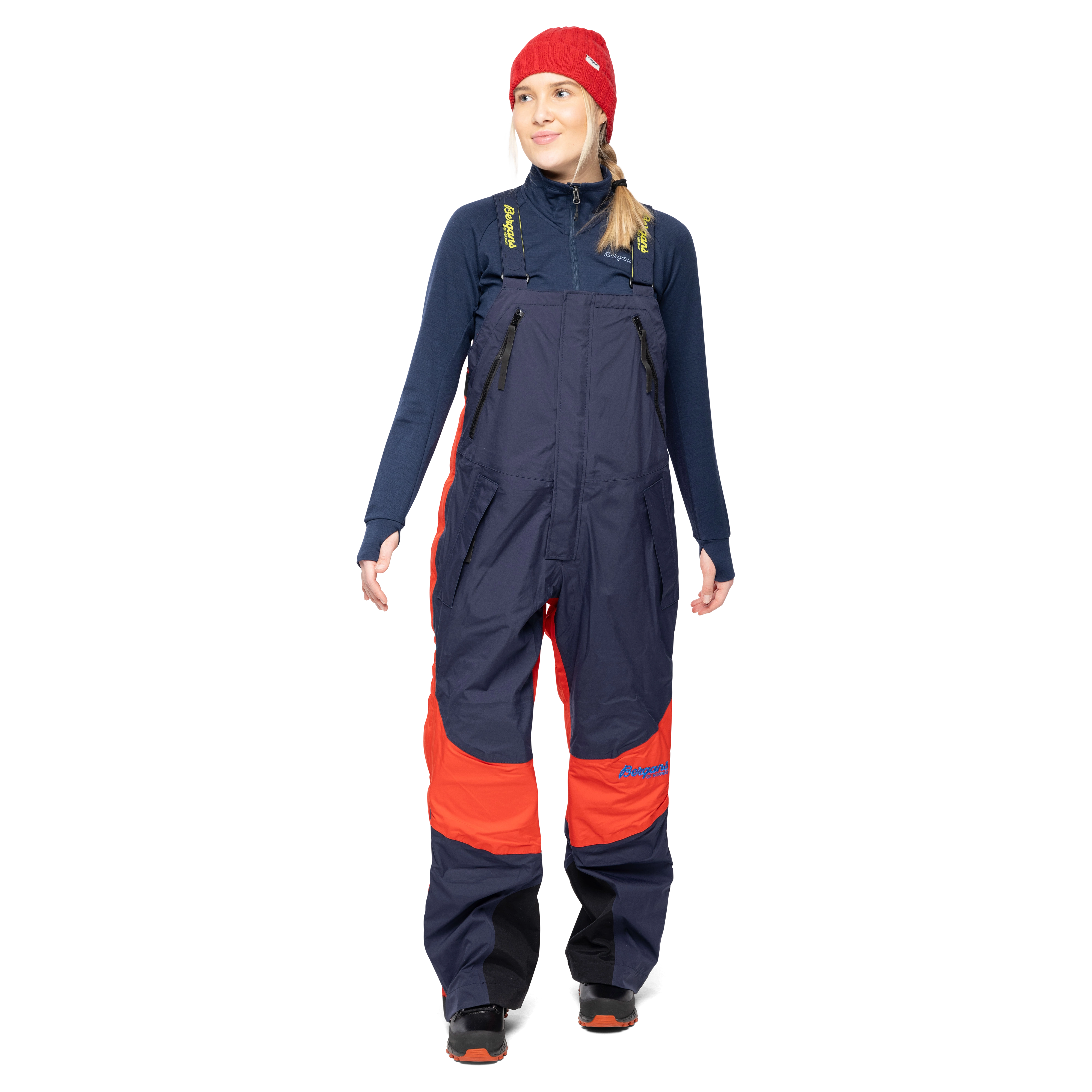 Arctic Expedition Salopette Navy / Bright Red