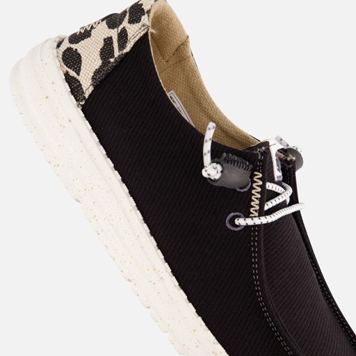 HEYDUDE Wendy Leopard Instappers zwart