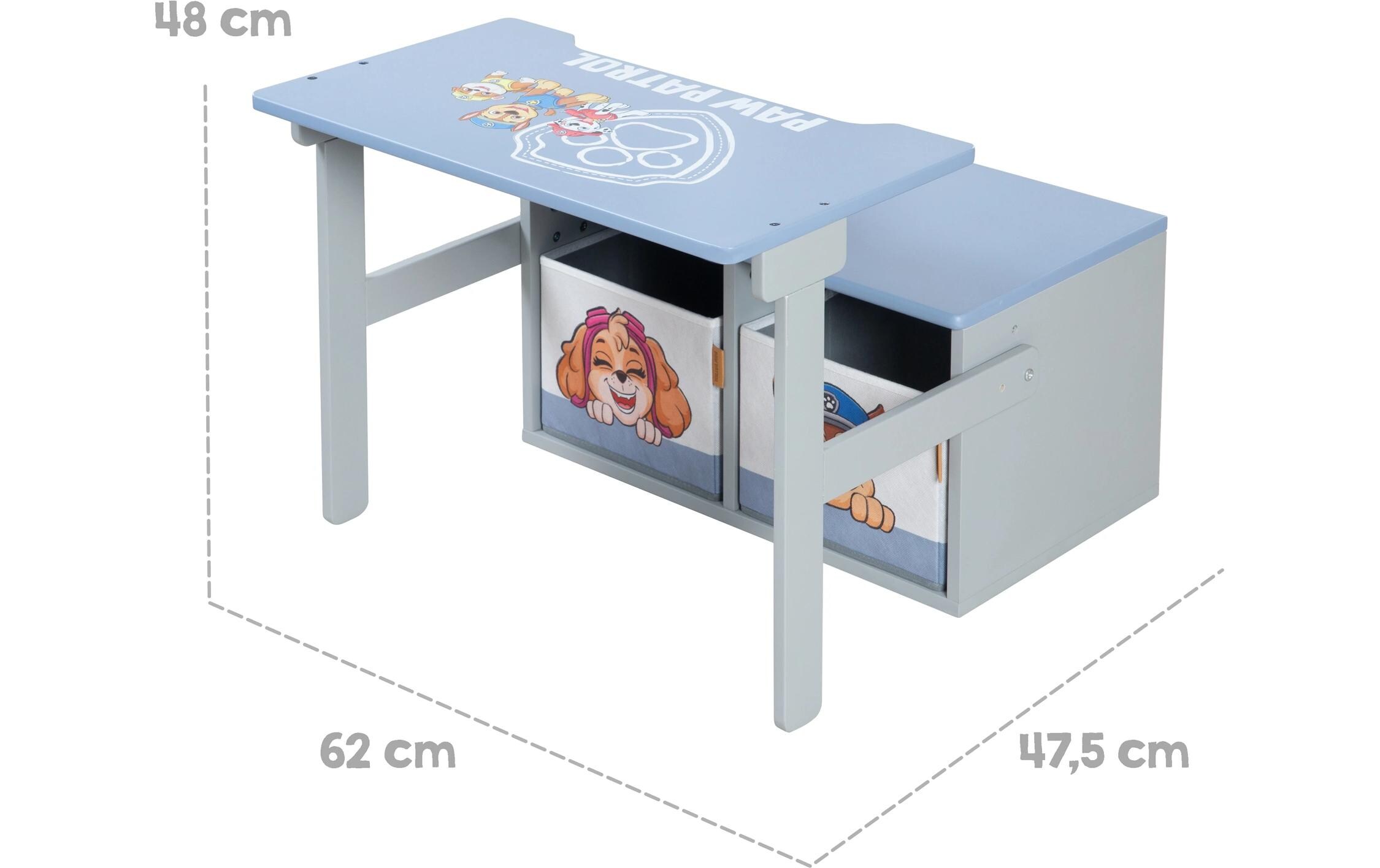Paw Patrol klappbare Sitzbank mit BoxKlappbare Sitzbank mit Canvas Boxen