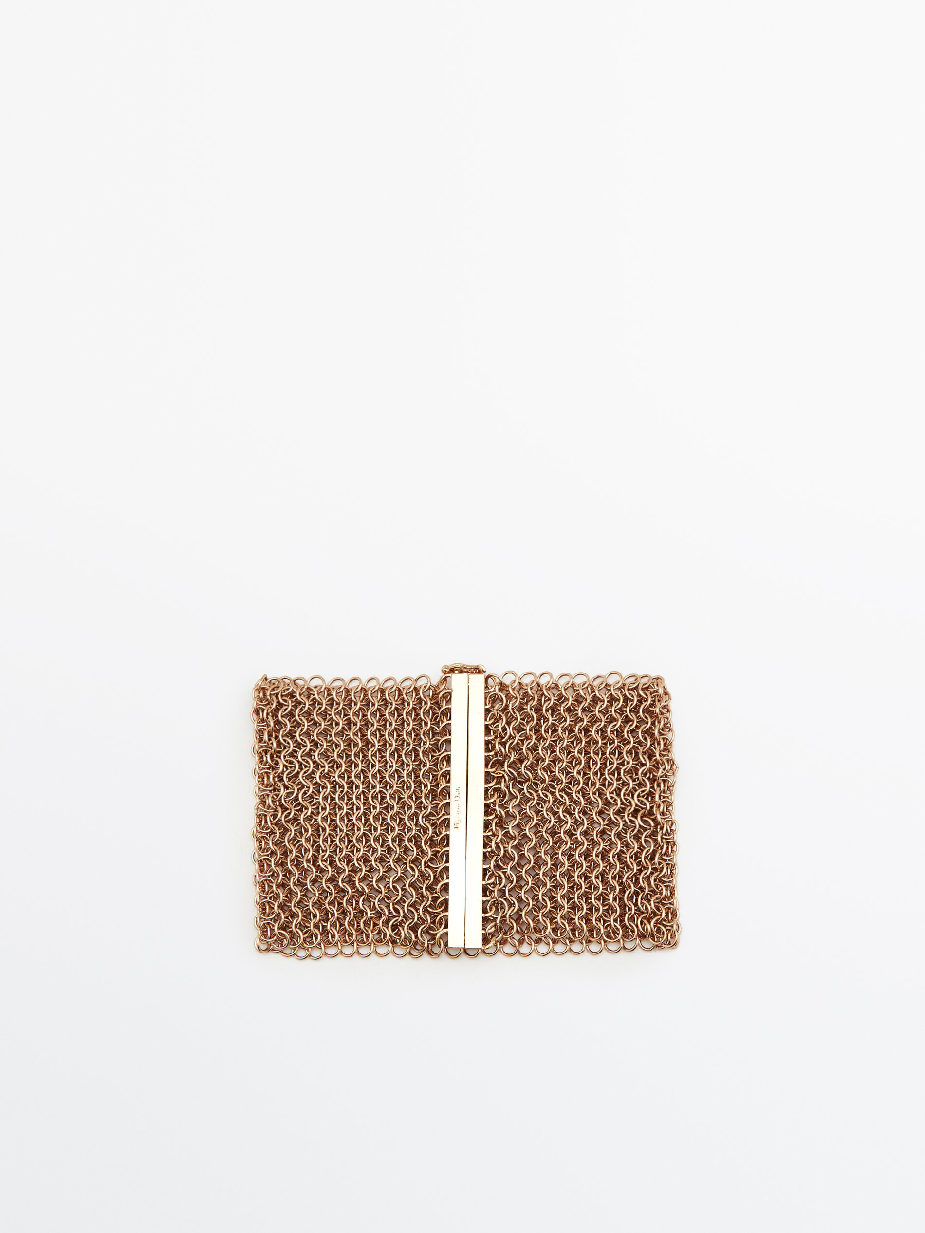 Pulseira de malha banhada a ouro - DOURADA