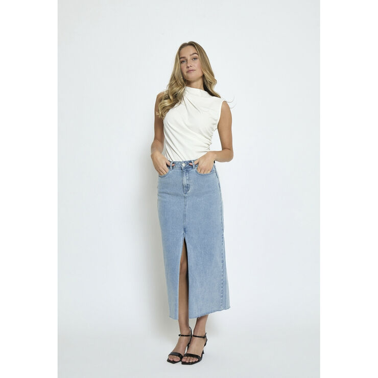 Minus MSVesila Maxi Denim Skirt Light denim