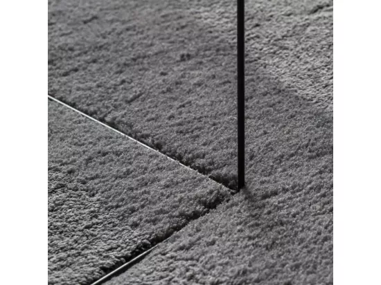 Tapis à poils courts doux et lavable anthracite ø 200 cm