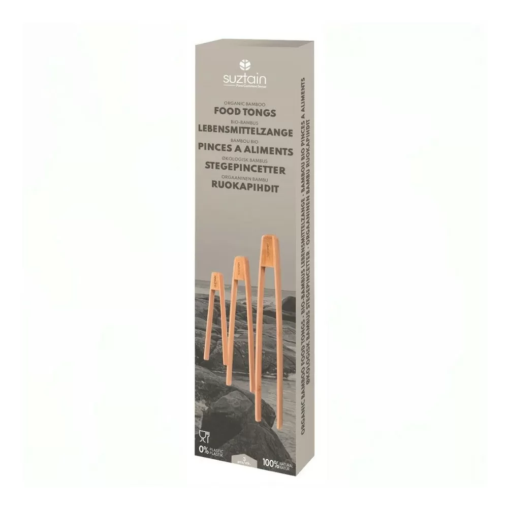 Suztain Bambus Stegepincet 3 pack - 1 stk