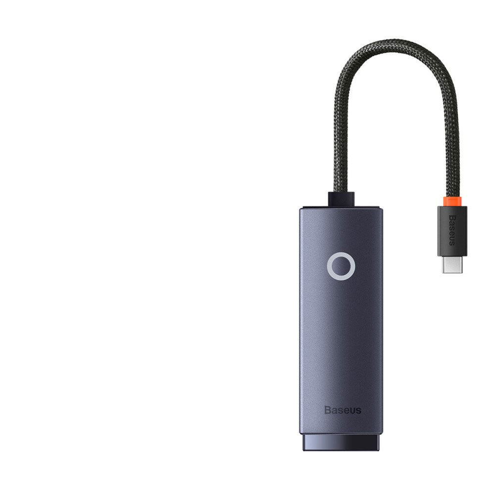 USB C auf Gigabit Ethernet LAN RJ45 Netzwerkanschluss Adapter (1000Mbit/s) - Grau