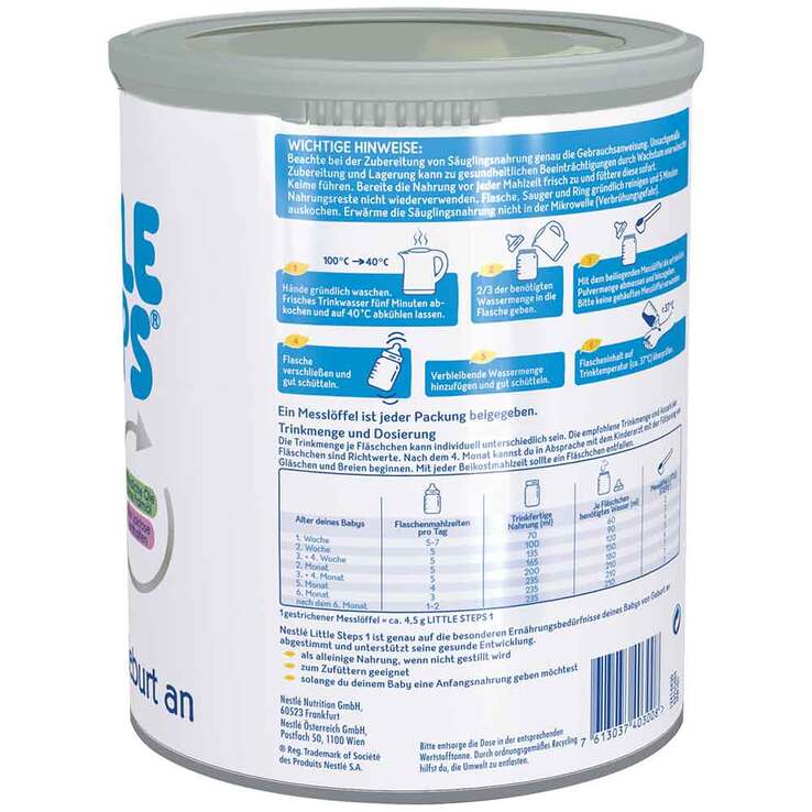 Nestle Little Steps 1 Pulver, 800 g