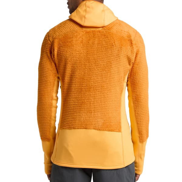 Veste polaire randonnée HAGLÖFS ROC SPITZ MID HOOD M DESERT YELLOW/SUNNY YELLOW