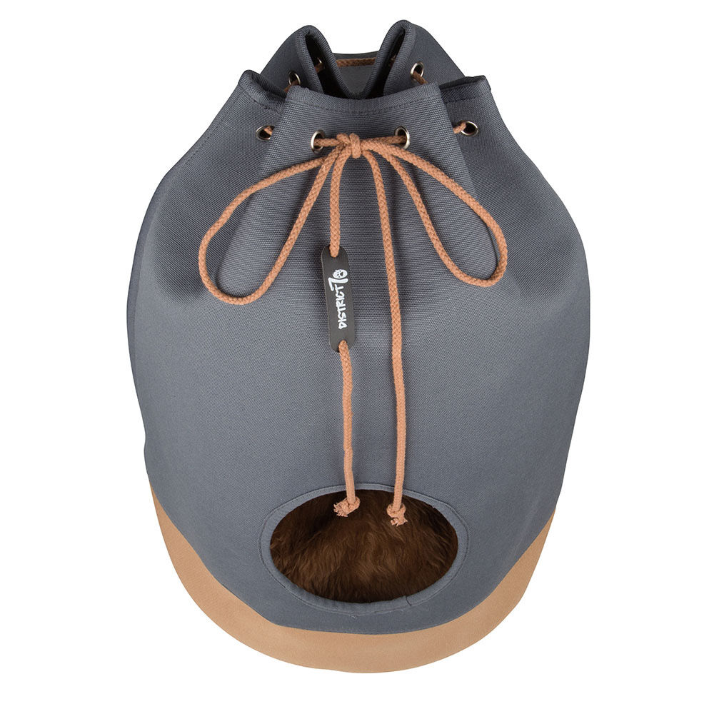 District 70 Kattenhuis - Kattenmand - Grijs/Coganc - 60x45x45 cm