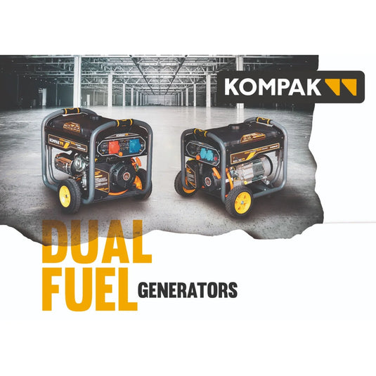 KOMPAK Dual Fuel Gas Benzin 10kVA Stromaggregat 230V\/400V