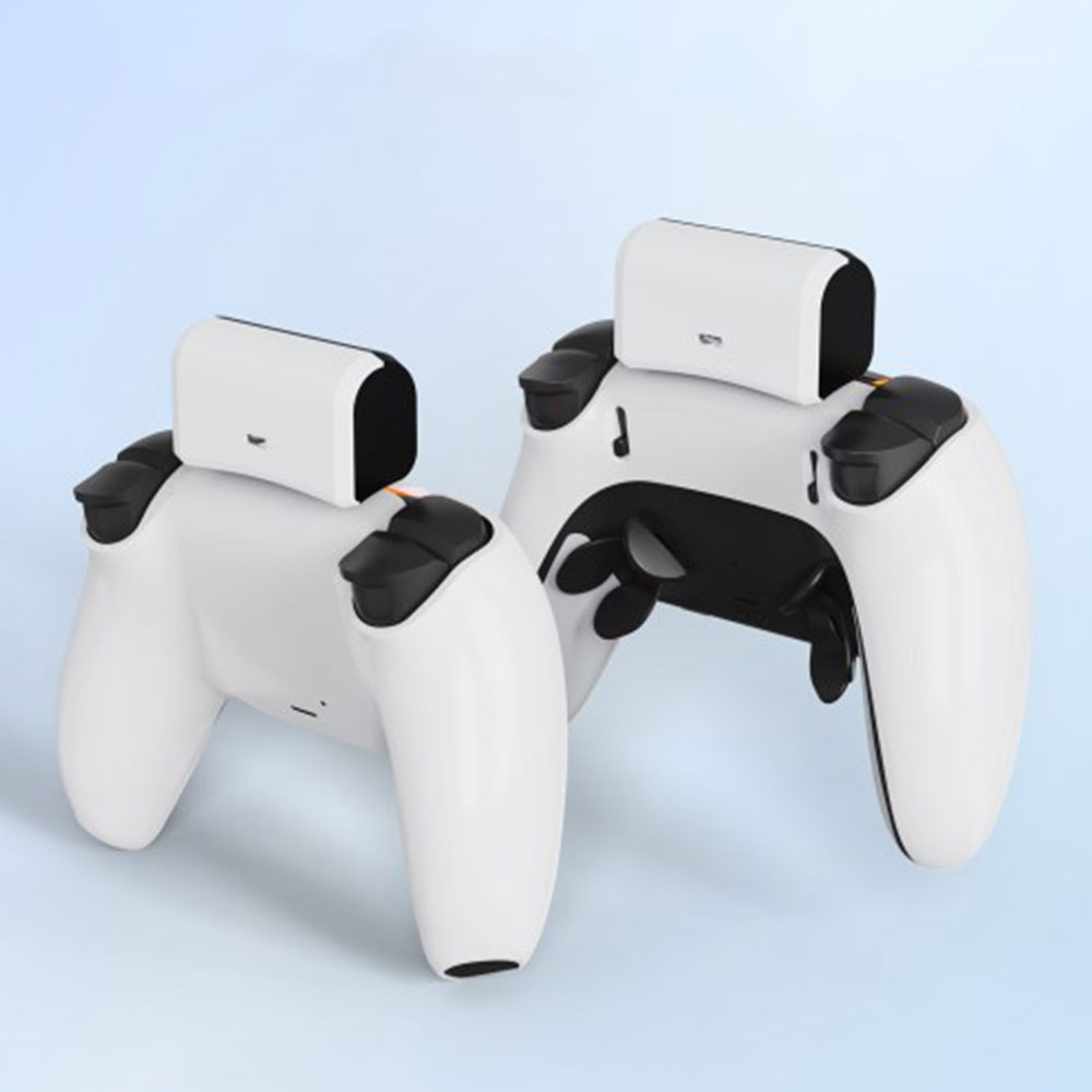 Powerbank für PlayStation PS5 / PS5 Edge Controller mit LED Ladeanzeige (1900mAh) - Weiss / Schwarz