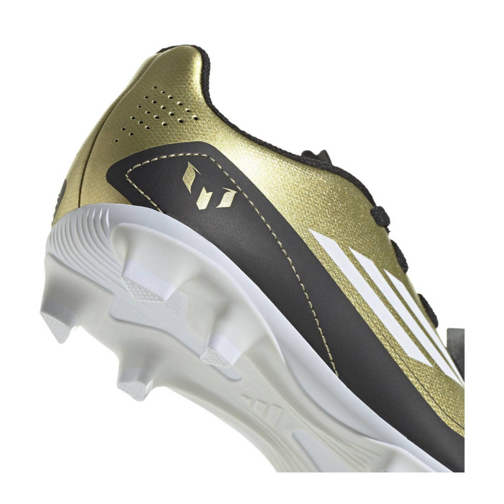 adidas F50 Club Messijunior voetbalschoenen metallic goud/wit/zwart