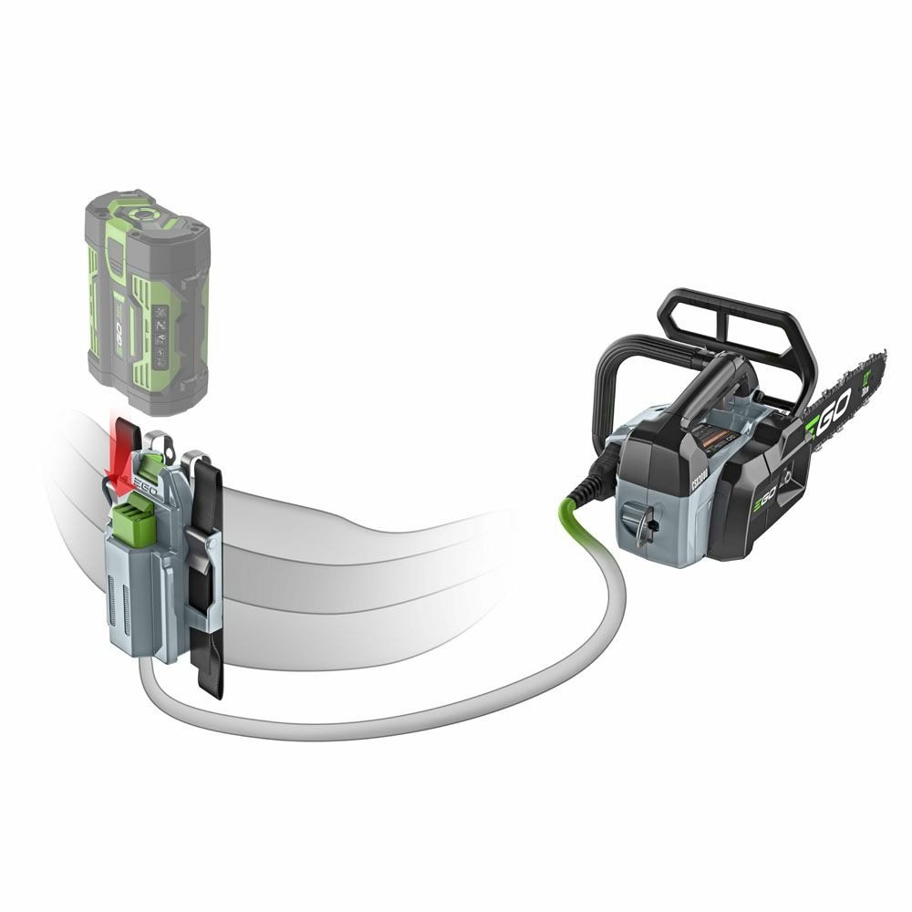 Pack élagueuse professionnelle batterie 4ah guide oregon 30cm ego csx3000 56 volts