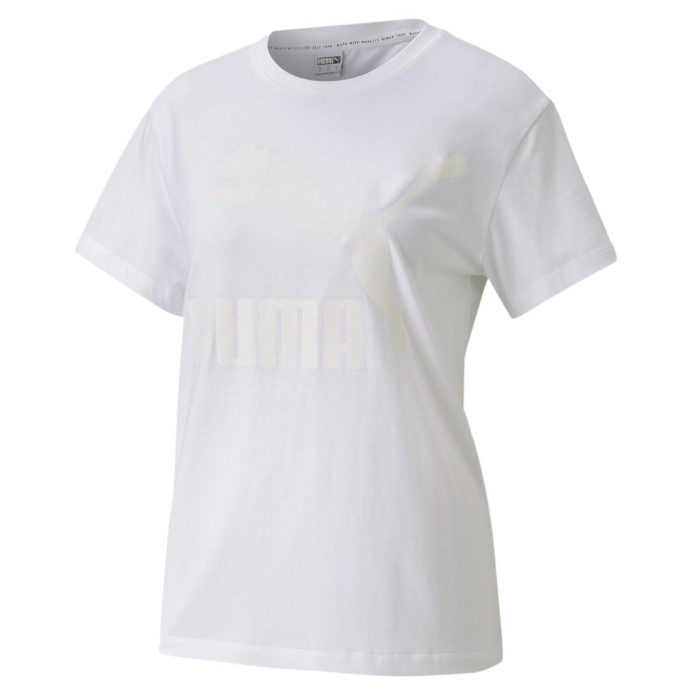 Puma T-shirt Blanc Femme Puma Classics