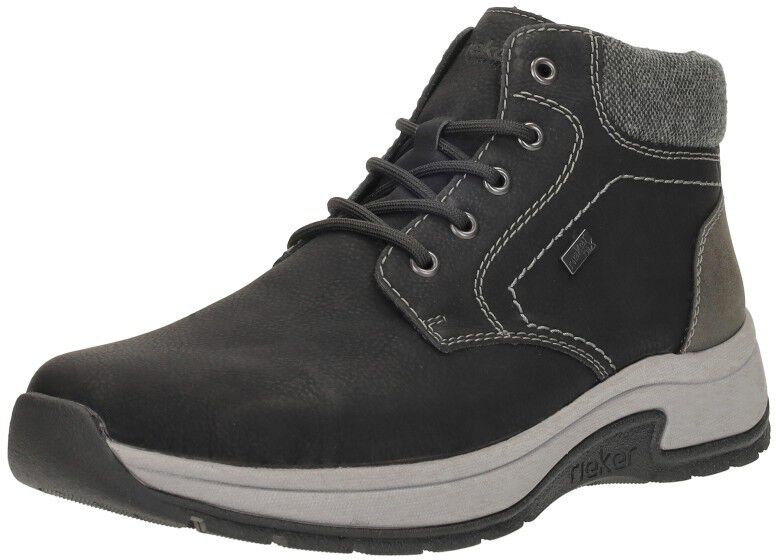 Rieker Veterschoenen Hoog zwart