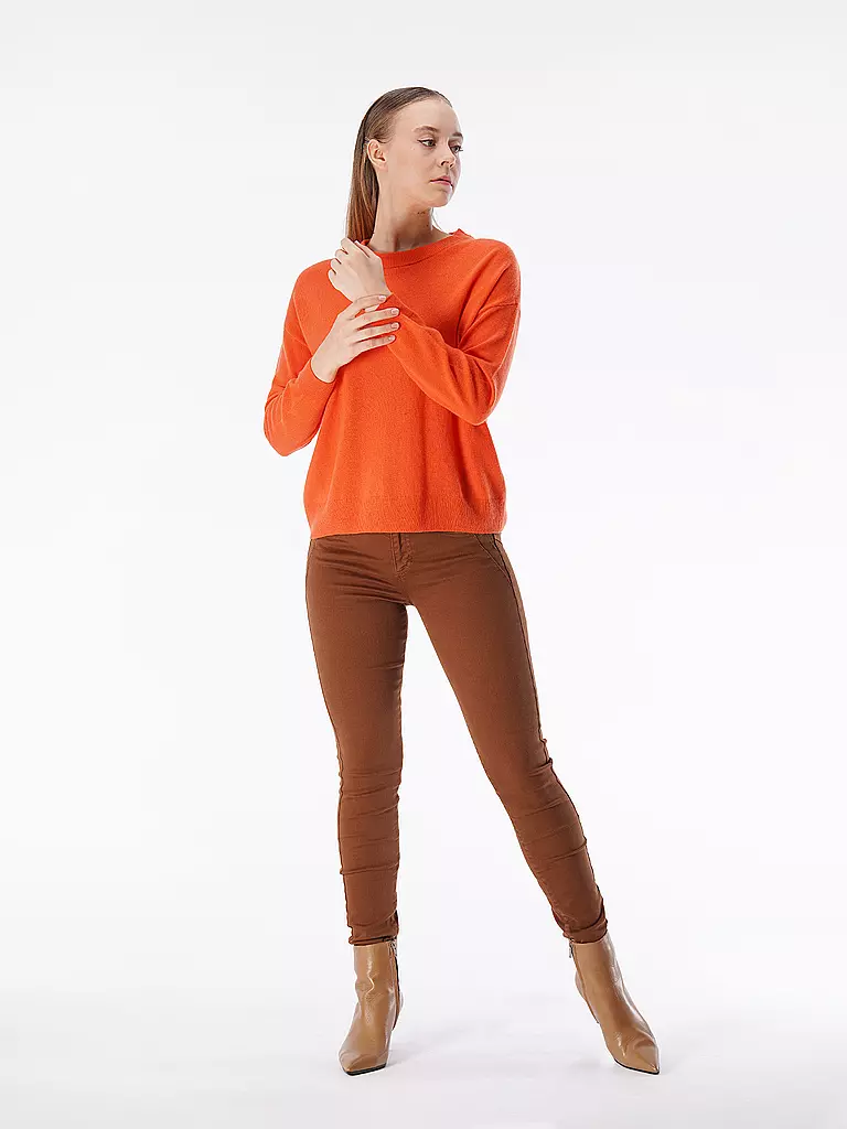 LES TRICOTS DE LEA Kaschmir Pullover orange