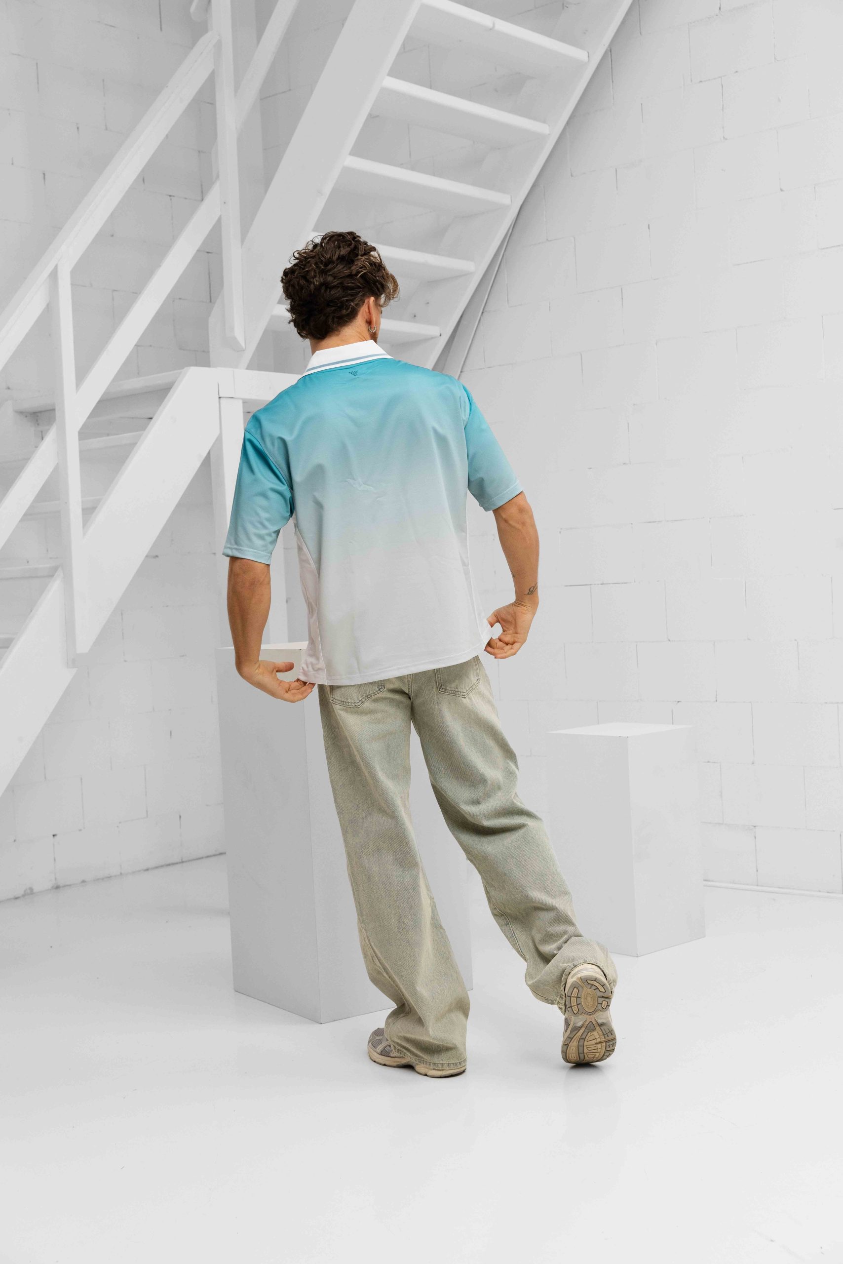 Pure Path Embleem Polo Heren Blauw